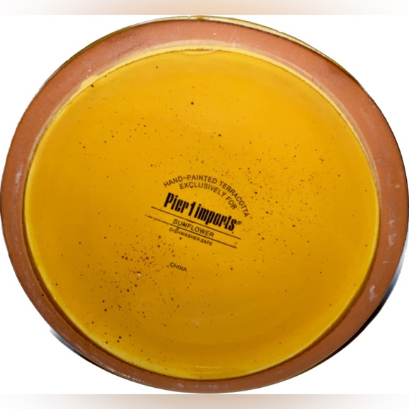 Pier 1 Sunflower Pitcher 72 oz Hand Painted. by DiamondToothNell - Picture 5 of 6